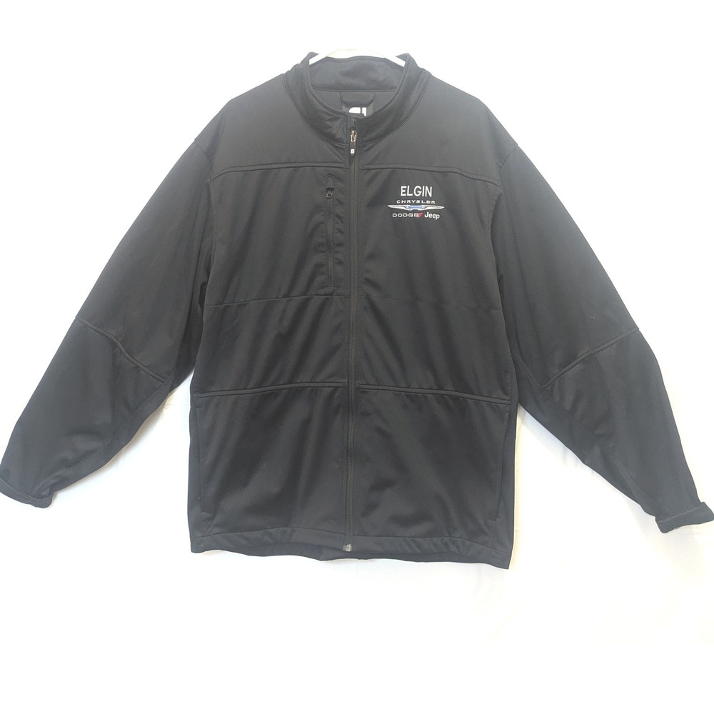 FootJoy Performance Golf Jacket‎ Elgin Chrysler Dodge Jeep Logo Black XL